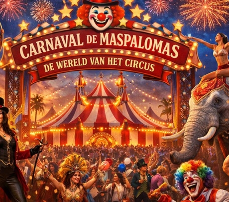 Maspalomas bereidt zich onder de betovering van “De Wereld van het Circus” voor op de grote start van zijn carnaval